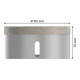 Bosch Diamanttrockenbohrer X-LOCK Best for Ceramic Dry Speed 83 x 35 mm