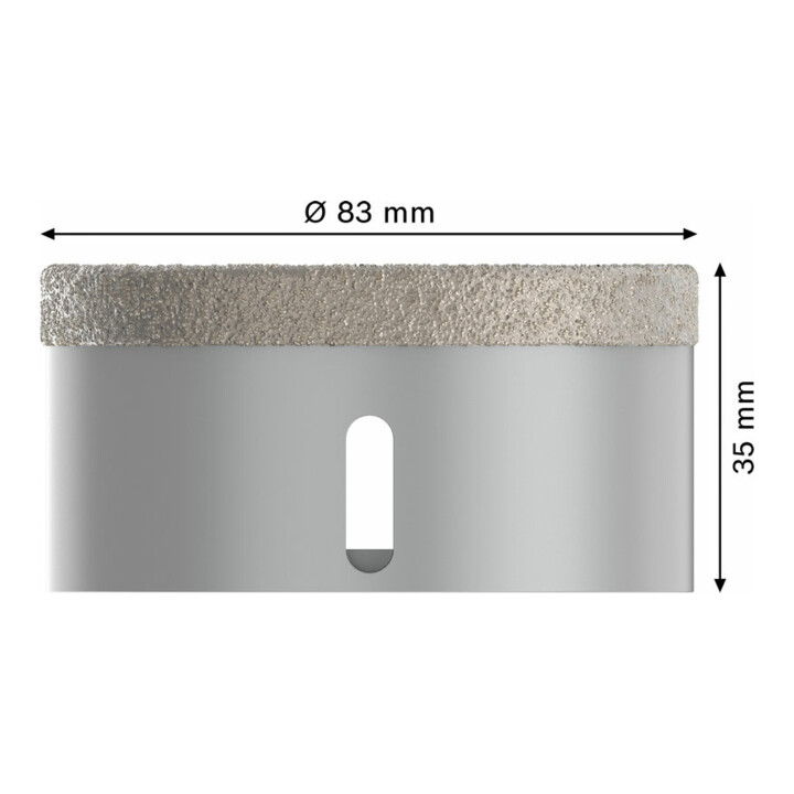 Bosch Diamanttrockenbohrer X-LOCK Best for Ceramic Dry Speed 83 x 35 mm