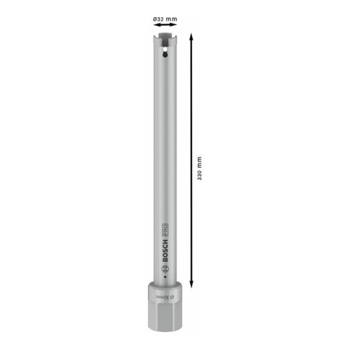 Bosch Diamanttrockenbohrkrone 1 1/4" UNC Best for Universal