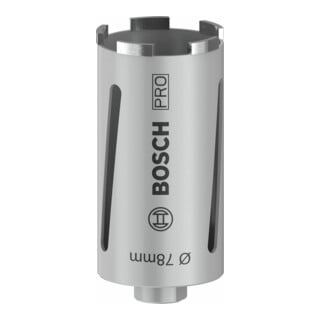 Bosch Diamanttrockenbohrkrone G 1/2", Best for Universal 78 mm 150 mm 5, 7 mm