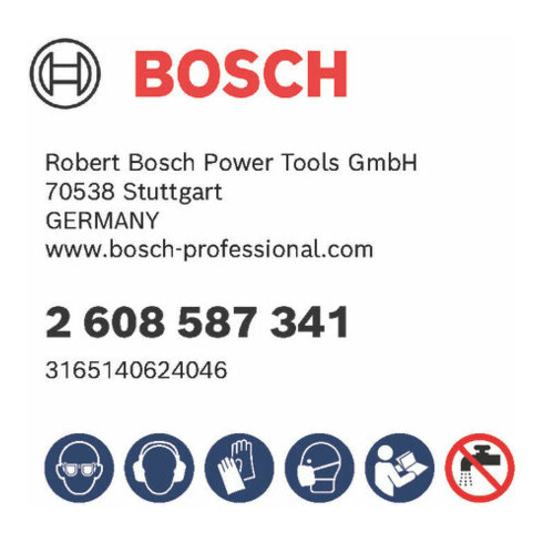 Bosch Diamanttrockenbohrkrone G 1/2", Standard for Universal 107 mm 150 mm 6, 7 mm