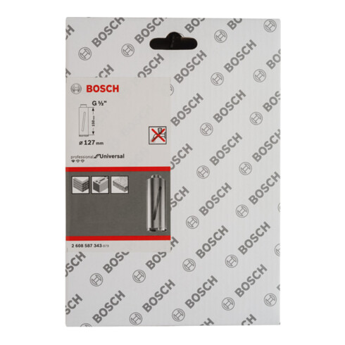 Bosch Diamanttrockenbohrkrone G 1/2", Standard for Universal 127 mm 150 mm 6, 7 mm