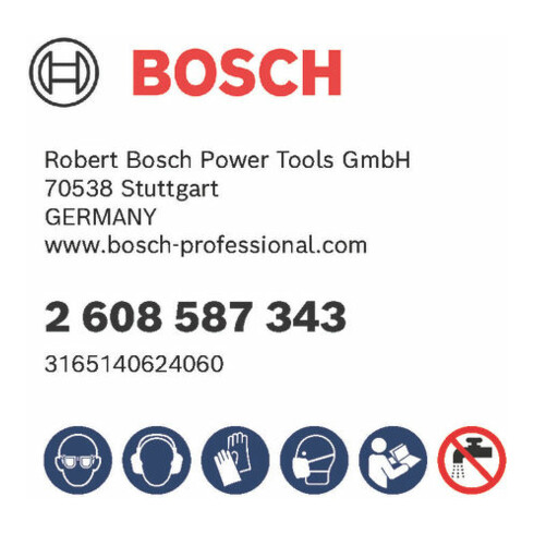 Bosch Diamanttrockenbohrkrone G 1/2", Standard for Universal 127 mm 150 mm 6, 7 mm