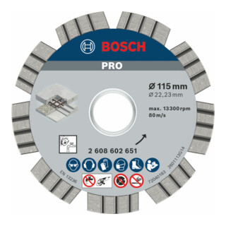 Bosch diamantdoorslijpschijf Best for Concrete