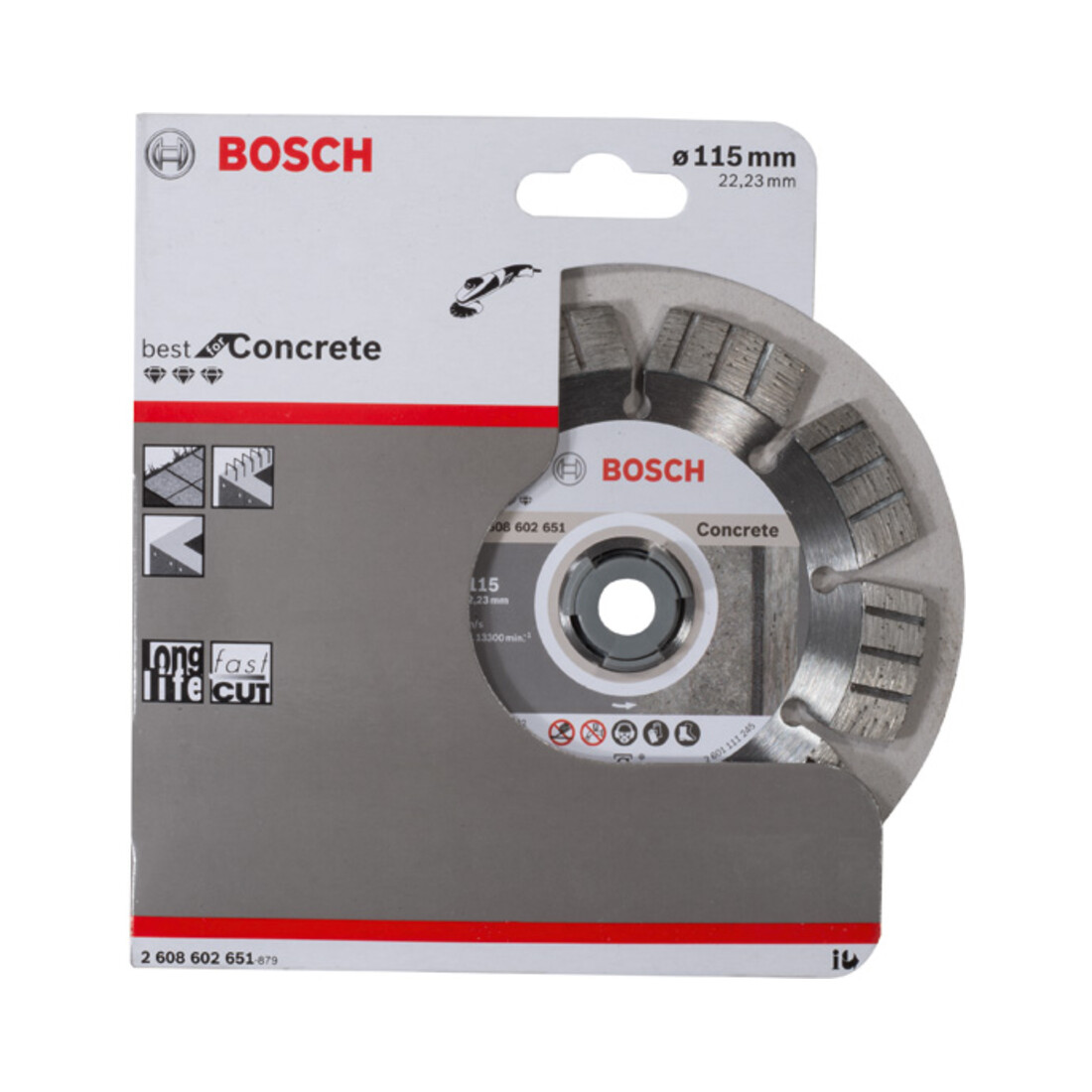 Bosch diamantzaagblad Best for Concrete 115 x 22,23 x 2,2 x 12 mm