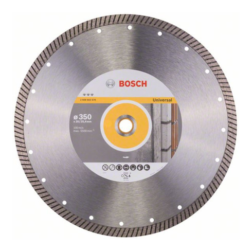 Bosch diamantzaagblad Best for Universal Turbo 350 x 20,00/25,40 x 3,2 x 12 mm