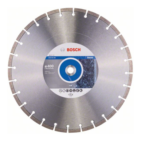 Bosch diamantzaagblad Standard for Stone 400 x 20,00/25,40 x 3,2 x 10 mm