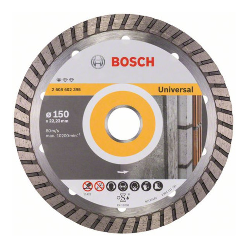 Bosch diamantzaagblad Standard for Universal Turbo 150 x 22,23 x 2,5 x 10 mm