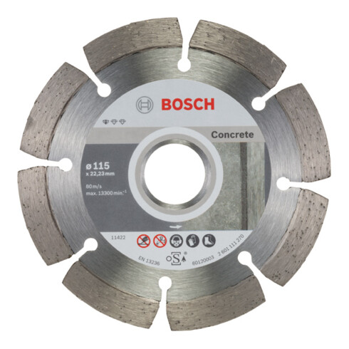 Bosch diamantzaagblad Standard for Concrete, 115 x 22,23 x 1,6 x 10 mm
