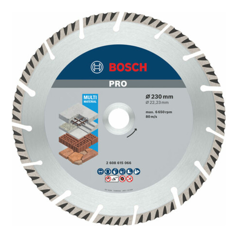 Bosch diamantzaagblad Standard for Universal, 230 x 22,23 x 2,6 x 10 mm