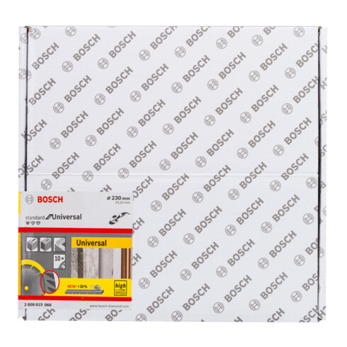 Bosch diamantzaagblad Standard for Universal, 230 x 22,23 x 2,6 x 10 mm