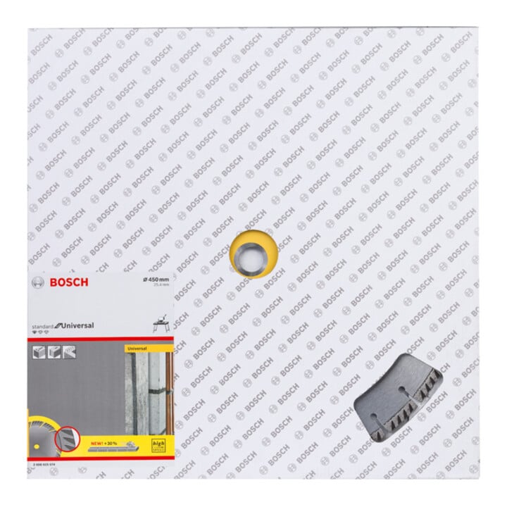 Bosch diamantzaagblad Standard for Universal 450 x 25,4 x 3,6 x 10 mm