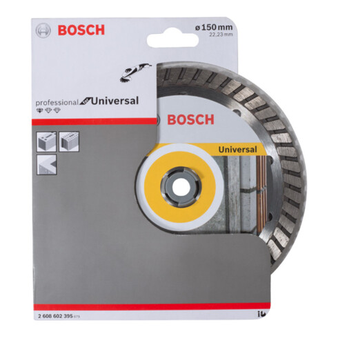 Bosch diamantzaagblad Standard for Universal Turbo 150 x 22,23 x 2,5 x 10 mm