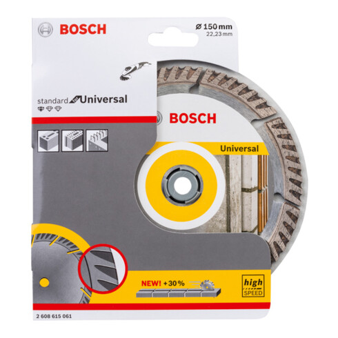 Bosch diamantzaagblad Standard voor Universal, 150 x 22,23 x 2,4 x 10 mm