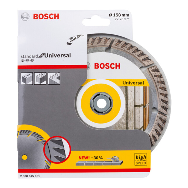 Bosch diamantzaagblad Standard voor Universal, 150 x 22,23 x 2,4 x 10 mm