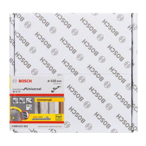 Bosch diamantzaagblad Standard voor Universal, 150 x 22,23 x 2,4 x 10 mm