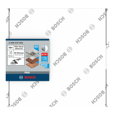 Bosch diamantzaagblad Standard voor Universal, 150 x 22,23 x 2,4 x 10 mm
