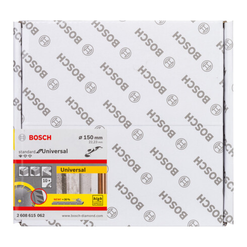 Bosch diamantzaagblad Standard voor Universal, 150 x 22,23 x 2,4 x 10 mm