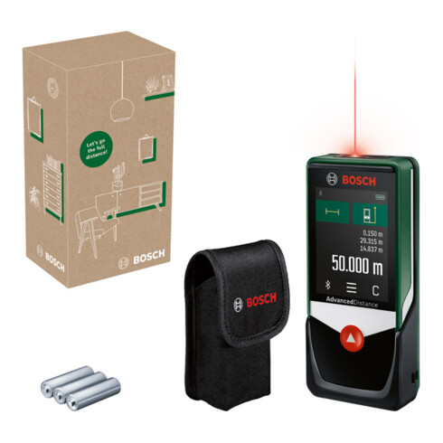 Bosch Digitaler Laser-Entfernungsmesser AdvancedDistance 50C, eCommerce-Karton