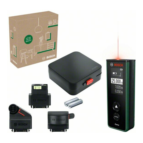 Bosch Digitaler Laser-Entfernungsmesser Zamo Set, eCommerce-Karton