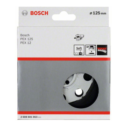 Bosch Disco abrasivo morbido 125mm per PEX 12 PEX 12 A PEX 125
