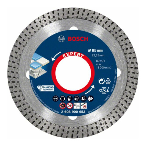 Bosch Disco da taglio diamantato EXPERT HardCeramic