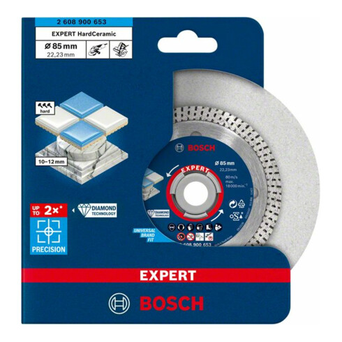 Bosch Disco da taglio diamantato EXPERT HardCeramic