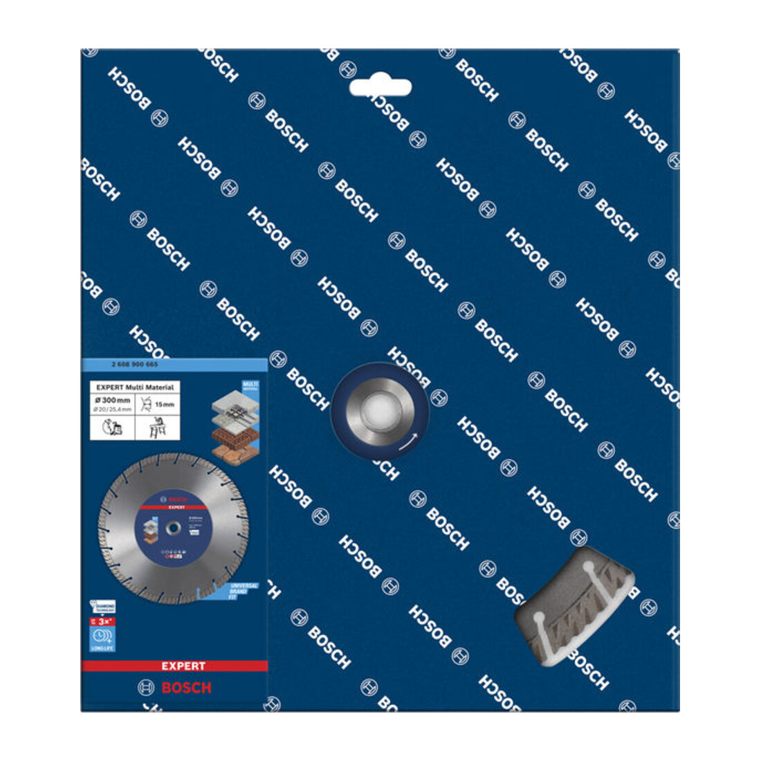 Bosch Disco da taglio diamantati EXPERT MultiMaterial 300x20/25,40x3x15mm, per seghe da banco