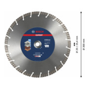 Bosch Disco da taglio diamantati EXPERT MultiMaterial 300x20/25,40x3x15mm, per seghe da banco-5