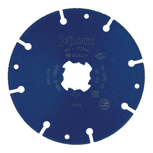 Bosch Disco da taglio diamantato EXPERT Metal Wheel X-LOCK 115x22,23mm per smerigliatrici angolari con X-LOCK e dado di serraggio