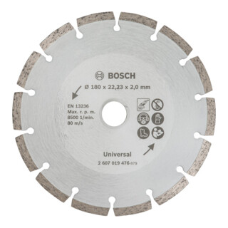 Bosch Disco da taglio diamantato per materiale da costruzione, Ø180mm