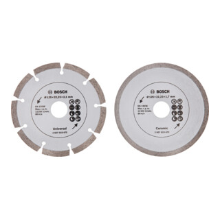 Bosch Disco da taglio diamantato per piastrelle e materiali da costruzione, Ø125mm