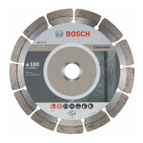 Bosch Disco da taglio diamantato Standard for Concrete 180x22,23x2x10mm