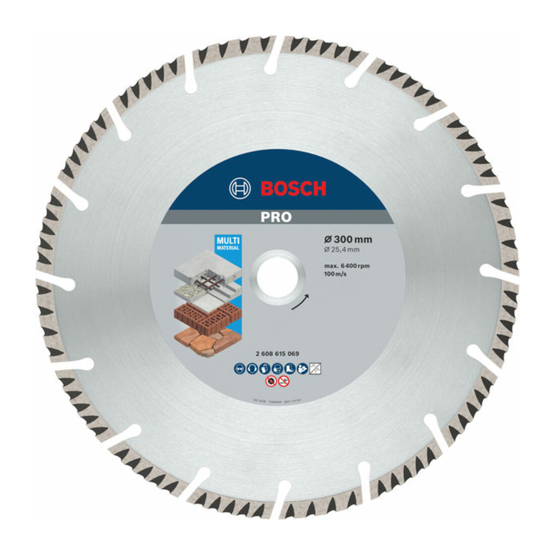 Bosch Disco da taglio diamantato Standard for Universal 300x25,4x3,3x10mm