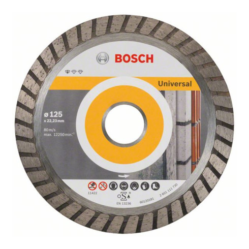 Bosch Disco da taglio diamantato Standard for Universal Turbo 125x22,23x2x10mm