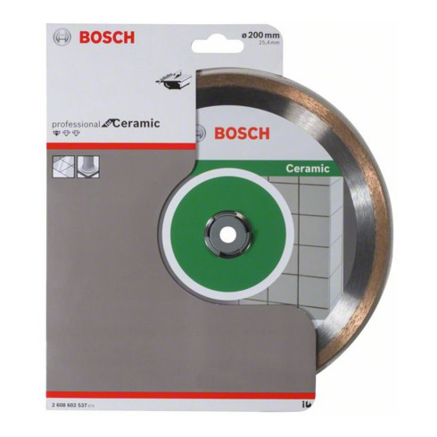 Bosch Disco da taglio diamantato Standard for Ceramic 200x25,40x1,6x7mm