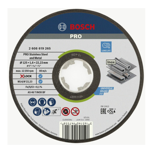 Bosch Disco da taglio  X-Loch Expert for Inox AS 46 T