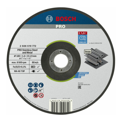 Bosch Disco da taglio Standard for Inox