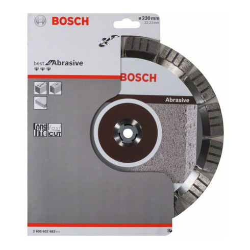 Bosch Disco da taglio diamantato Best for Abrasive 230x22,23x2,4x15mm