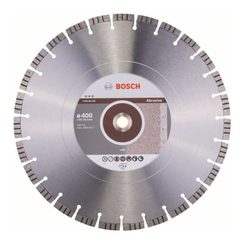 Bosch Disco da taglio diamantato Best for Abrasive 400x20,00/25,40x3,2x12mm