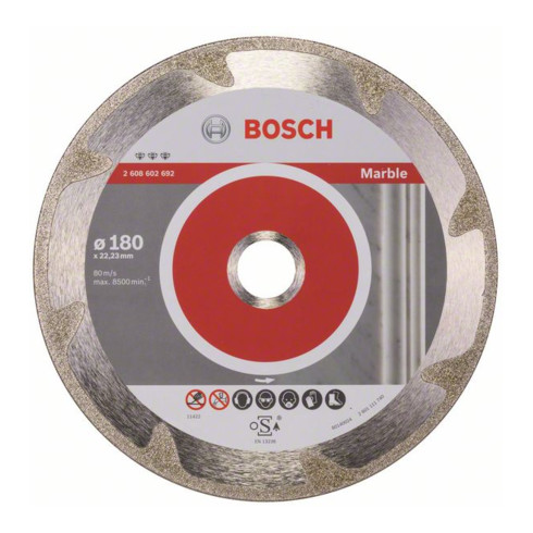 Bosch Disco da taglio diamantato Best for Marble 180x22,23x2,2x3mm