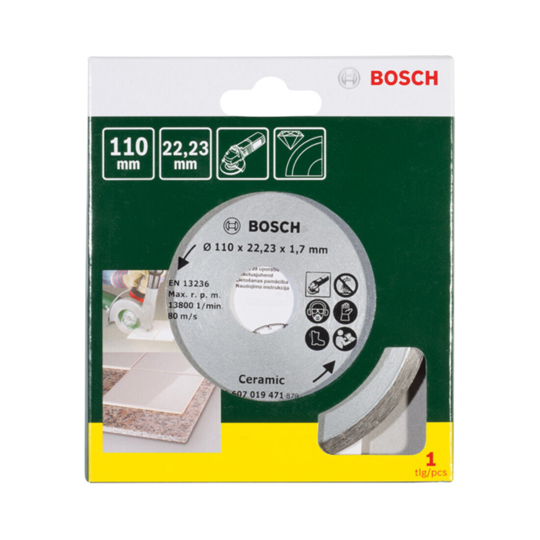 Bosch Disco da taglio diamantato per piastrelle