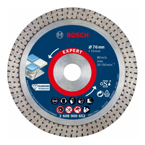 Bosch Disco da taglio diamantato EXPERT HardCeramic