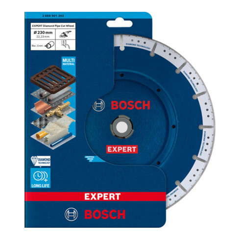 Bosch Disco diamantato per tubi EXPERT, per smerigliatrici angolari di piccole dimensioni