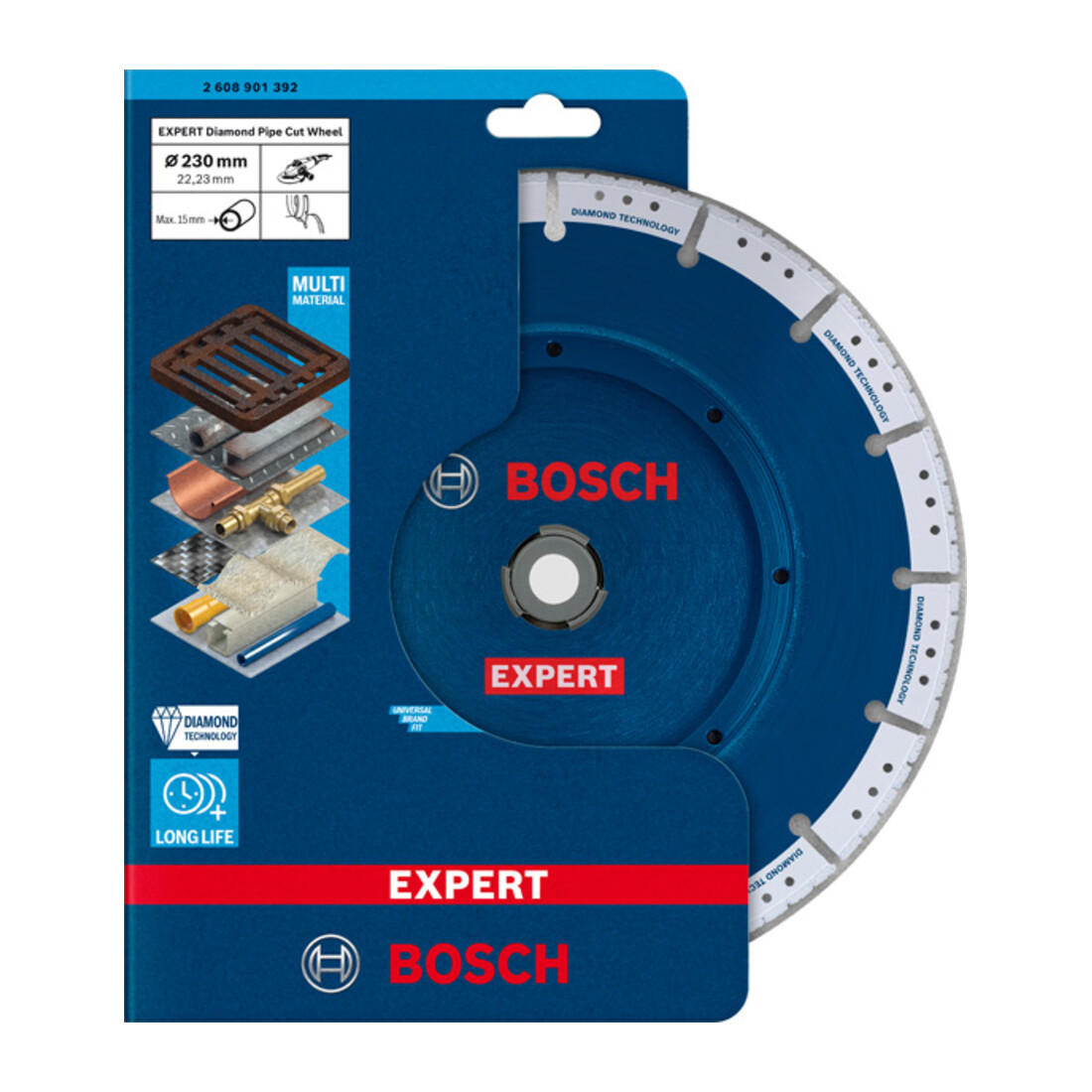 Bosch Disco diamantato per tubi EXPERT, per smerigliatrici angolari di piccole dimensioni