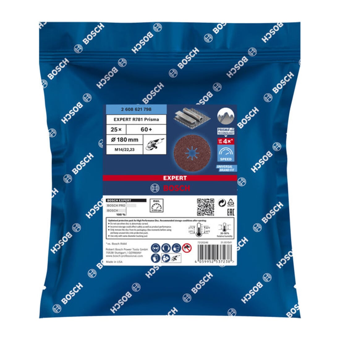 Bosch Disco in fibra EXPERT R781 Prisma Ceramic