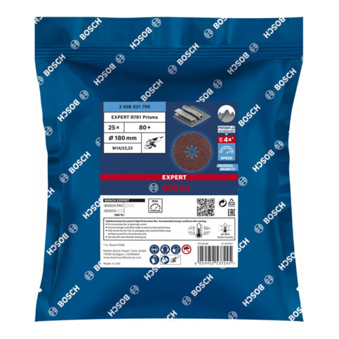 Bosch Disco in fibra EXPERT R781 Prisma Ceramic