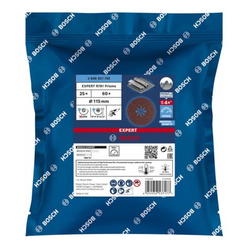 Bosch Disco in fibra EXPERT R781 Prisma Ceramic X-LOCK
