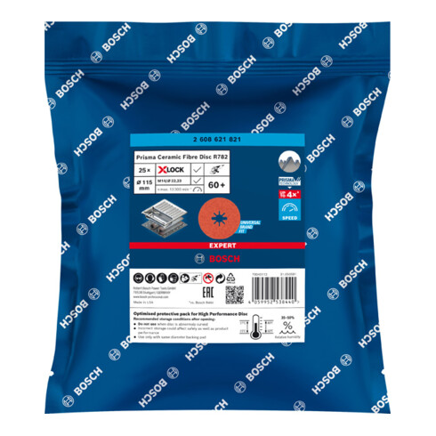 Bosch Disco in fibra EXPERT R782 Prisma Ceramic X-LOCK