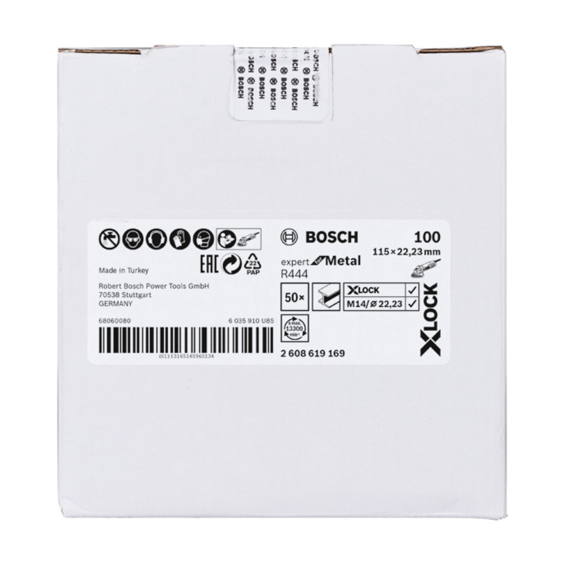 Bosch Disco in fibra X-LOCK R444 Expert for Metal